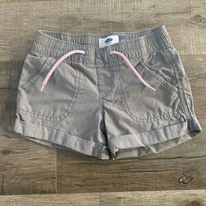 Old Navy Gray Shorts with Pink Drawstring Girls XS